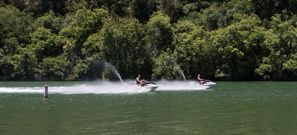 two jetskis in water by heather valey